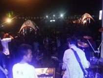 crowded stage